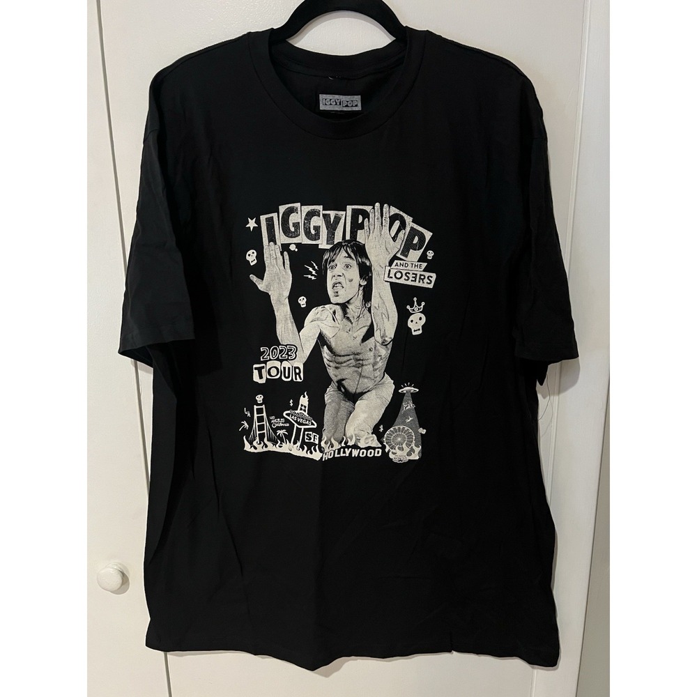 IGGY POP & The Losers West Coast Tour 2023 NWOT Rock California 2XL Adult Shirt